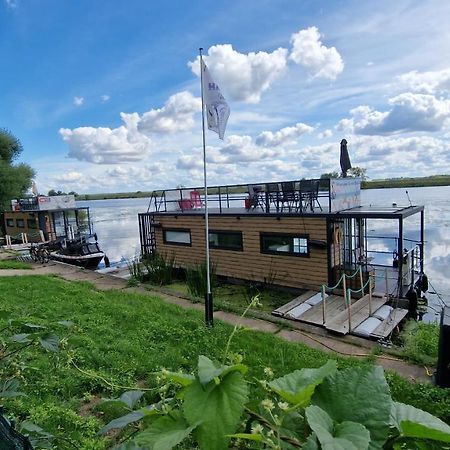 Hausboote Unteres Odertal Hausboot Kranich Hotel Schwedt Exterior foto